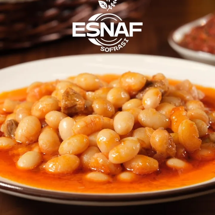 Esnaf Sofrası Instagram paylaşımındaki kuru fasulye tabağı